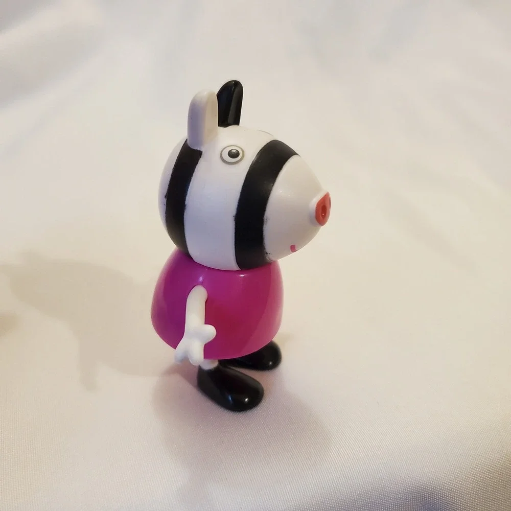 Peppa Pig Zebra Character Toy Figure Pink Dress Toddler Kids‎ Playtime Fun